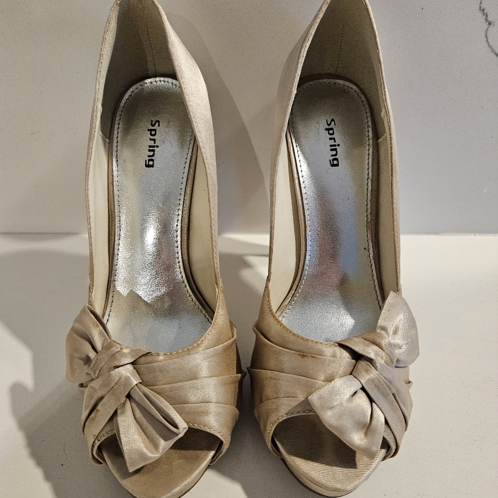 Spring Satin heels
